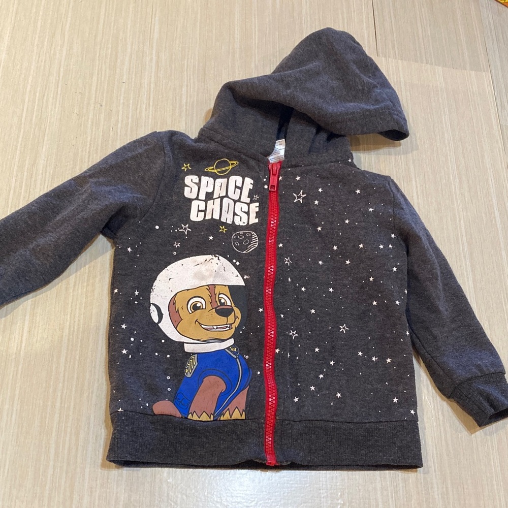 2 for 12$ Paw Patrol, Space Chase boys zip up Hoodie - Gray